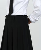 MUSINSA STANDARD WOMAN MUSINSA STANDARD WOMAN Pleated Knee Length Skirt Black