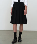 MUSINSA STANDARD WOMAN MUSINSA STANDARD WOMAN Pleated Knee Length Skirt Black