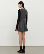 MUSINSA STANDARD WOMAN MUSINSA STANDARD WOMAN Women's Flare Mini Dress [Medium Gray]