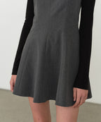 MUSINSA STANDARD WOMAN MUSINSA STANDARD WOMAN Women's Flare Mini Dress [Medium Gray]