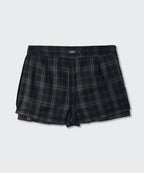 MUSINSA STANDARD WOMAN MUSINSA STANDARD WOMAN Skirt Women's Check Pleated Mini Scotts (Black)