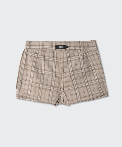 MUSINSA STANDARD WOMAN MUSINSA STANDARD WOMAN Women's Check Pleated Mini Skirt [Medium Gray]