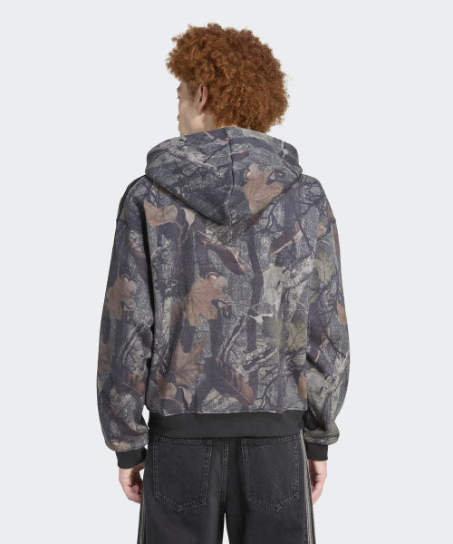ADIDAS ADIDAS Hoodie Camouflage Zip-Up - Black