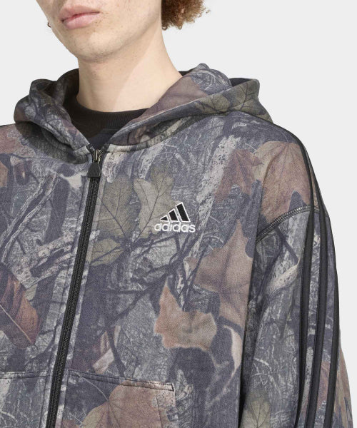 ADIDAS ADIDAS Hoodie Camouflage Zip-Up - Black