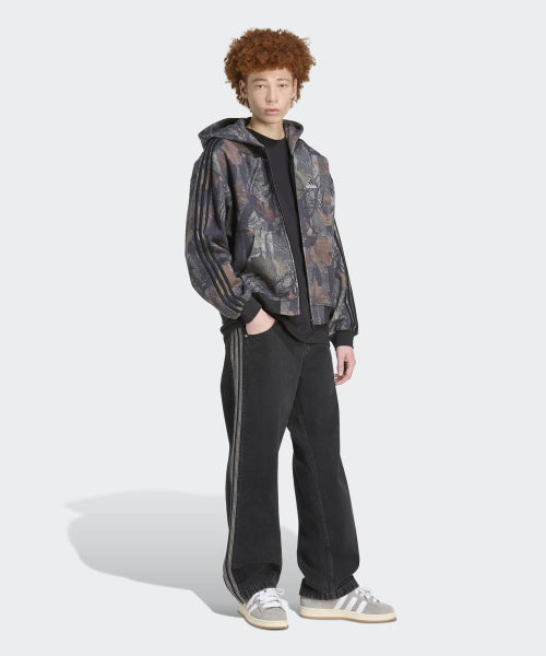 ADIDAS ADIDAS Hoodie Camouflage Zip-Up - Black