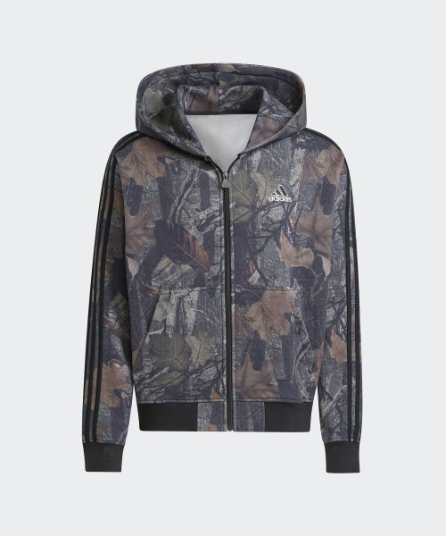 ADIDAS ADIDAS Hoodie Camouflage Zip-Up - Black