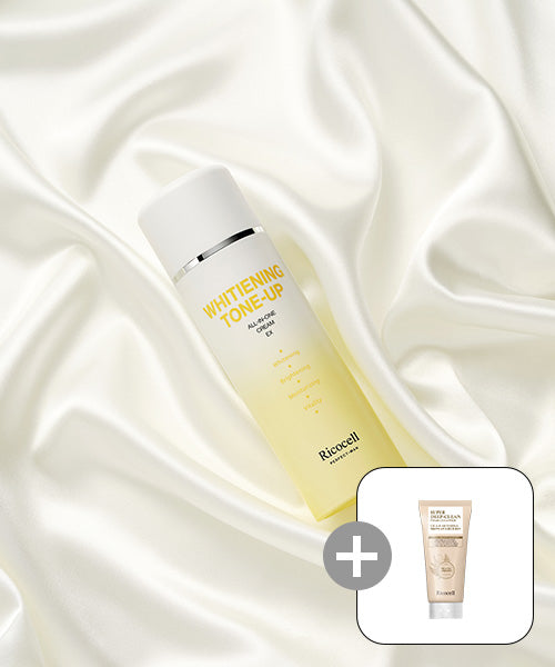RICOCELL 2 Perfect Men Bright Tone-Up All-in-One Cream + 1 Licocell Centella asiatica & Artemisia Super Deep Clean Foam Cleanser 120ml