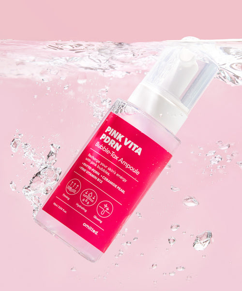 OMITTED Pink Vita PDRN Bubble Tox Ampoule 90ml + 50ml Sunscreen