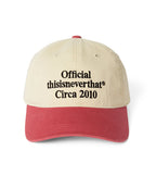 THISISNEVERTHAT THISISNEVERTHAT Times Cap Ivory/Pink