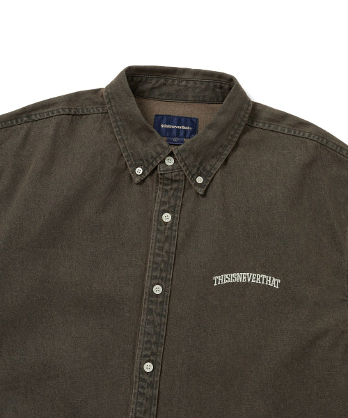 THISISNEVERTHAT THISISNEVERTHAT Washed Denim Shirt Brown