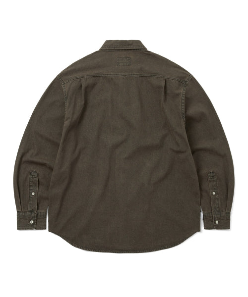 THISISNEVERTHAT THISISNEVERTHAT Washed Denim Shirt Brown