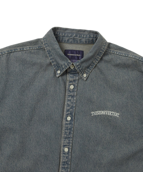 THISISNEVERTHAT THISISNEVERTHAT Washed Denim Shirt Navy