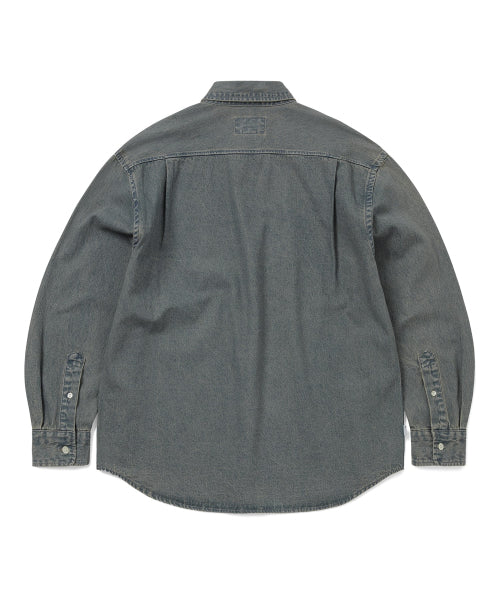 THISISNEVERTHAT THISISNEVERTHAT Washed Denim Shirt Navy