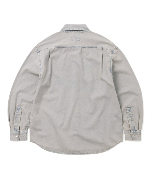 THISISNEVERTHAT THISISNEVERTHAT Washed Denim Shirt Lavender