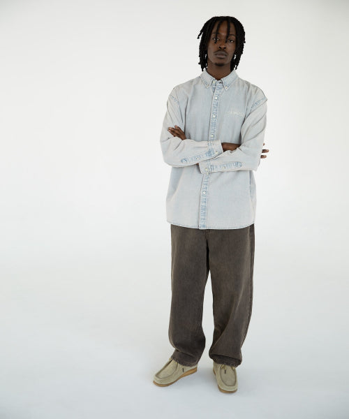 THISISNEVERTHAT THISISNEVERTHAT Washed Denim Shirt Lavender