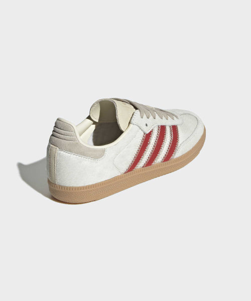 ADIDAS ADIDAS Samba OG Sneakers - Cream White: Red