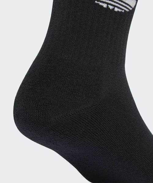 ADIDAS ADIDAS 3-Stripe Knee Socks 2P - White:Black