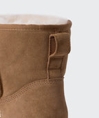 MUSINSA STANDARD WOMAN MUSINSA STANDARD WOMAN Winter Pug Platform Boots (Light Brown)