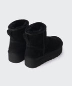 MUSINSA STANDARD WOMAN MUSINSA STANDARD WOMAN Winter Pug Platform Boots (Black)