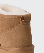 MUSINSA STANDARD WOMAN MUSINSA STANDARD WOMAN Winter Pug Platform Short Boots (Light Brown)