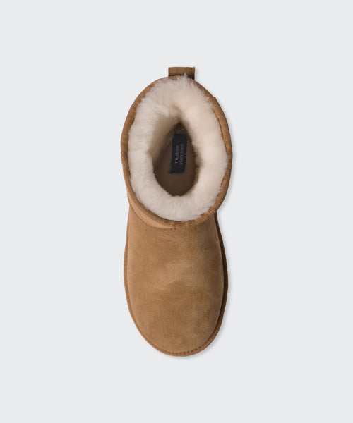 MUSINSA STANDARD WOMAN MUSINSA STANDARD WOMAN Winter Pug Platform Short Boots (Light Brown)