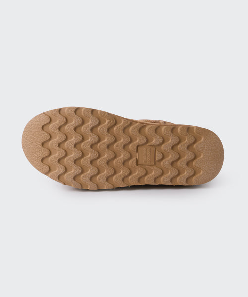 MUSINSA STANDARD WOMAN MUSINSA STANDARD WOMAN Winter Pug Platform Short Boots (Light Brown)