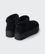 MUSINSA STANDARD WOMAN MUSINSA STANDARD WOMAN Winter Pug Platform Short Boots (Black)