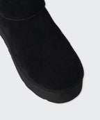 MUSINSA STANDARD WOMAN MUSINSA STANDARD WOMAN Winter Pug Platform Short Boots (Black)