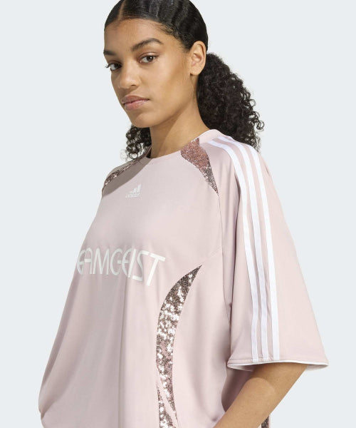 ADIDAS ADIDAS ADILENIUM 4 Team Geist Oversized Jersey - New Rose