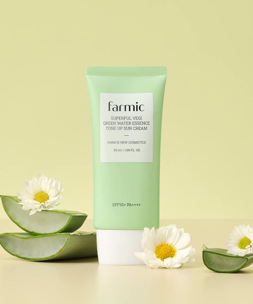 FARMIC FARMIC Superfull Veggie Green Water Essence Tone-Up Sun Cream 50ml SPF 50