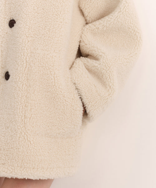 MUSINSA STANDARD WOMAN MUSINSA STANDARD WOMAN Women's Reversible Synthetic Suede Shearling Half Coat (Size M)