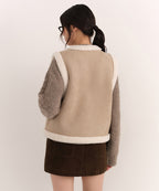 MUSINSA STANDARD WOMAN MUSINSA STANDARD WOMAN Women's Synthetic Suede Shearling Toggle Vest (Size M)