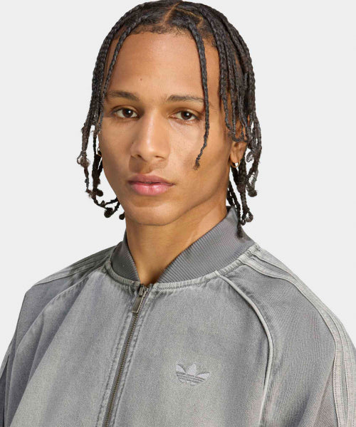 ADIDAS ADIDAS Superstar Loose Fit Denim Jacket - Charcoal