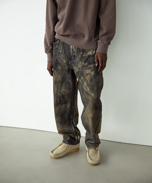 THISISNEVERTHAT THISISNEVERTHAT Metal Relaxed Jeans Gold