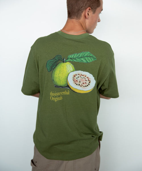 THISISNEVERTHAT THISISNEVERTHAT T-Shirt Guava Tee Moss Green