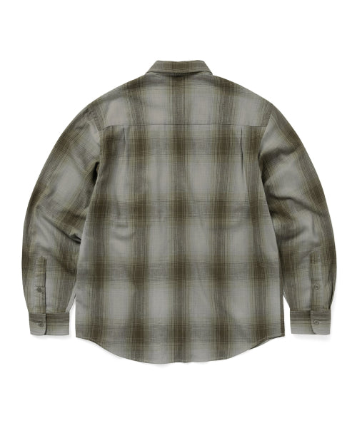 THISISNEVERTHAT THISISNEVERTHAT Nep Shadow Check Shirt Khaki