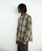 THISISNEVERTHAT THISISNEVERTHAT Nep Shadow Check Shirt Khaki