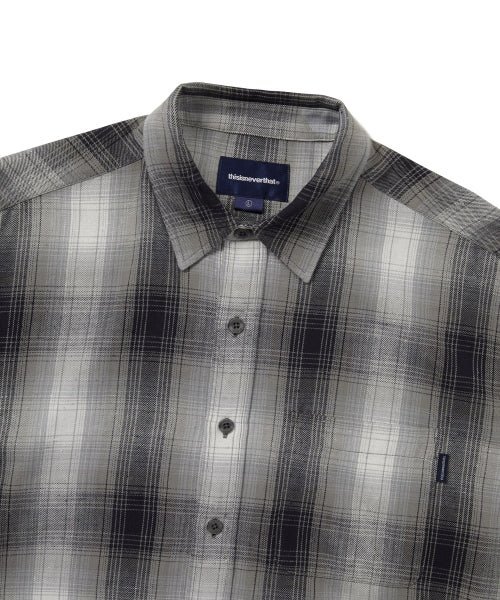 THISISNEVERTHAT THISISNEVERTHAT Nep Shadow Check Shirt Navy