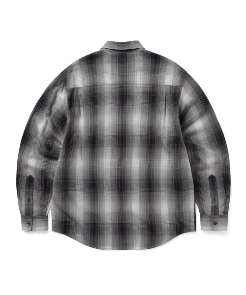 THISISNEVERTHAT THISISNEVERTHAT Nep Shadow Check Shirt Navy