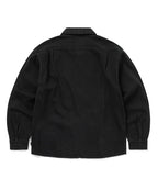 THISISNEVERTHAT THISISNEVERTHAT Washed Denim Zip Shirt Black