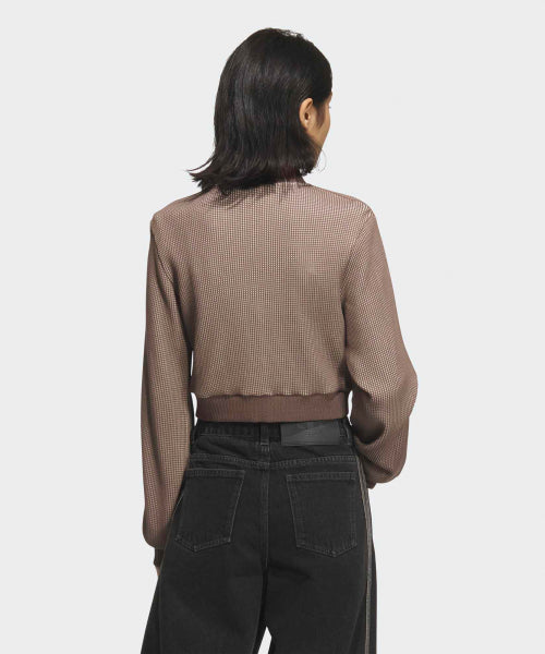 ADIDAS ADIDAS Cropped Track Top - Brown