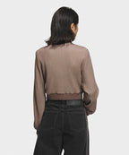 ADIDAS ADIDAS Cropped Track Top - Brown