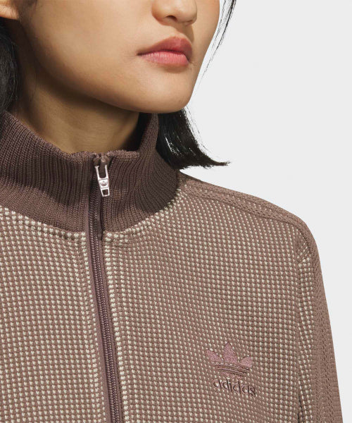 ADIDAS ADIDAS Cropped Track Top - Brown