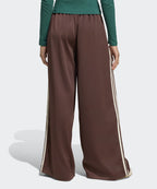 ADIDAS ADIDAS Satin Wide Leg Track Pants - Brown:Cream White