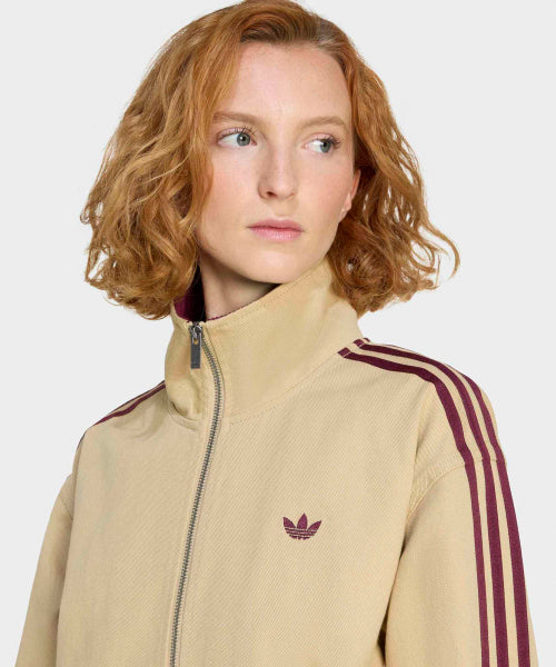 ADIDAS ADIDAS Twill Full Zip Jacket - Beige