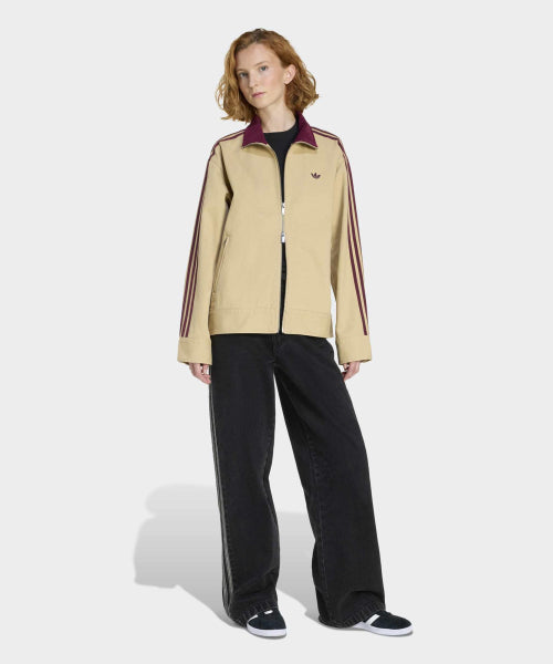ADIDAS ADIDAS Twill Full Zip Jacket - Beige