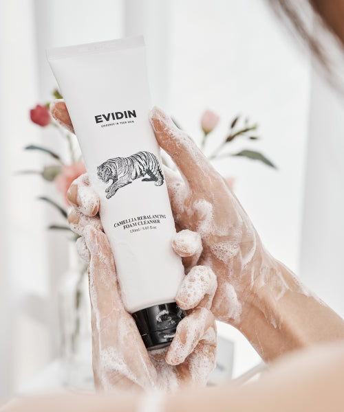 EVIDENCE IN YOUR SKIN EVIDENCE IN YOUR SKIN Camellia Skin Care Set (Foam Cleanser 150ml + Toner 200ml + Cream 60ml + Sunscreen 50ml)