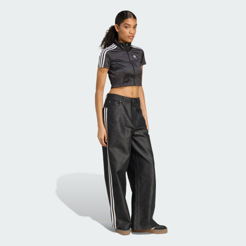 ADIDAS ADIDAS Adilenium 4 Shine Baggy Denim Pants - Black