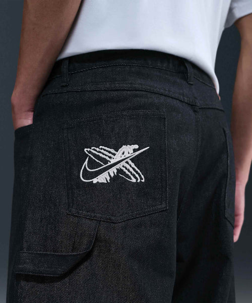 NIKE NIKE Denim Pants Loose Fit - M