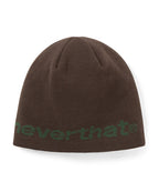 THISISNEVERTHAT THISISNEVERTHAT SP-Logo No Cuff Beanie Brown